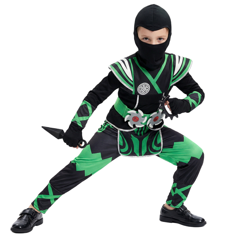 Halloween Costume Kids - Japanese Ninja Costume Set for Children