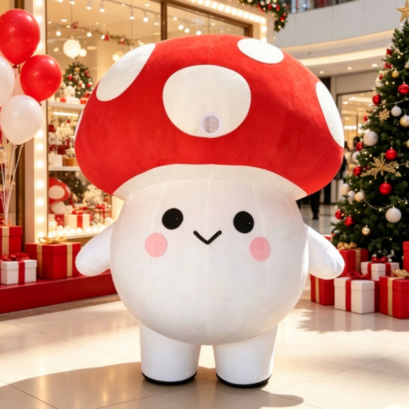 Halloween Costume Adult - Cute Mushroom Inflatable Mascot Costume Adult