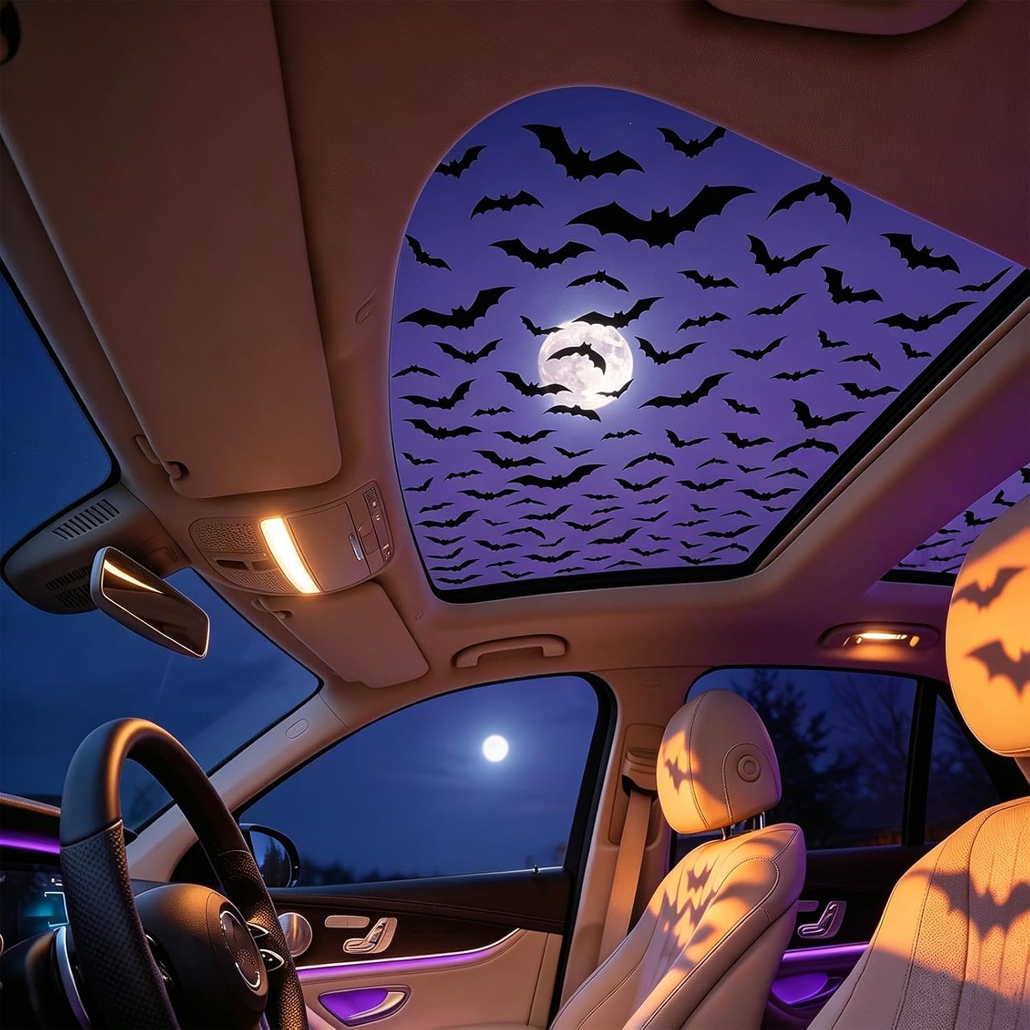 Car Sunroof Stickers Halloween - đánh giá và giá Spider Web Halloween Decoration