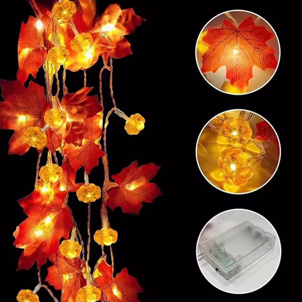 59in/118in Halloween Pumpkin M - đánh giá và giá Halloween Led String Lights Orange