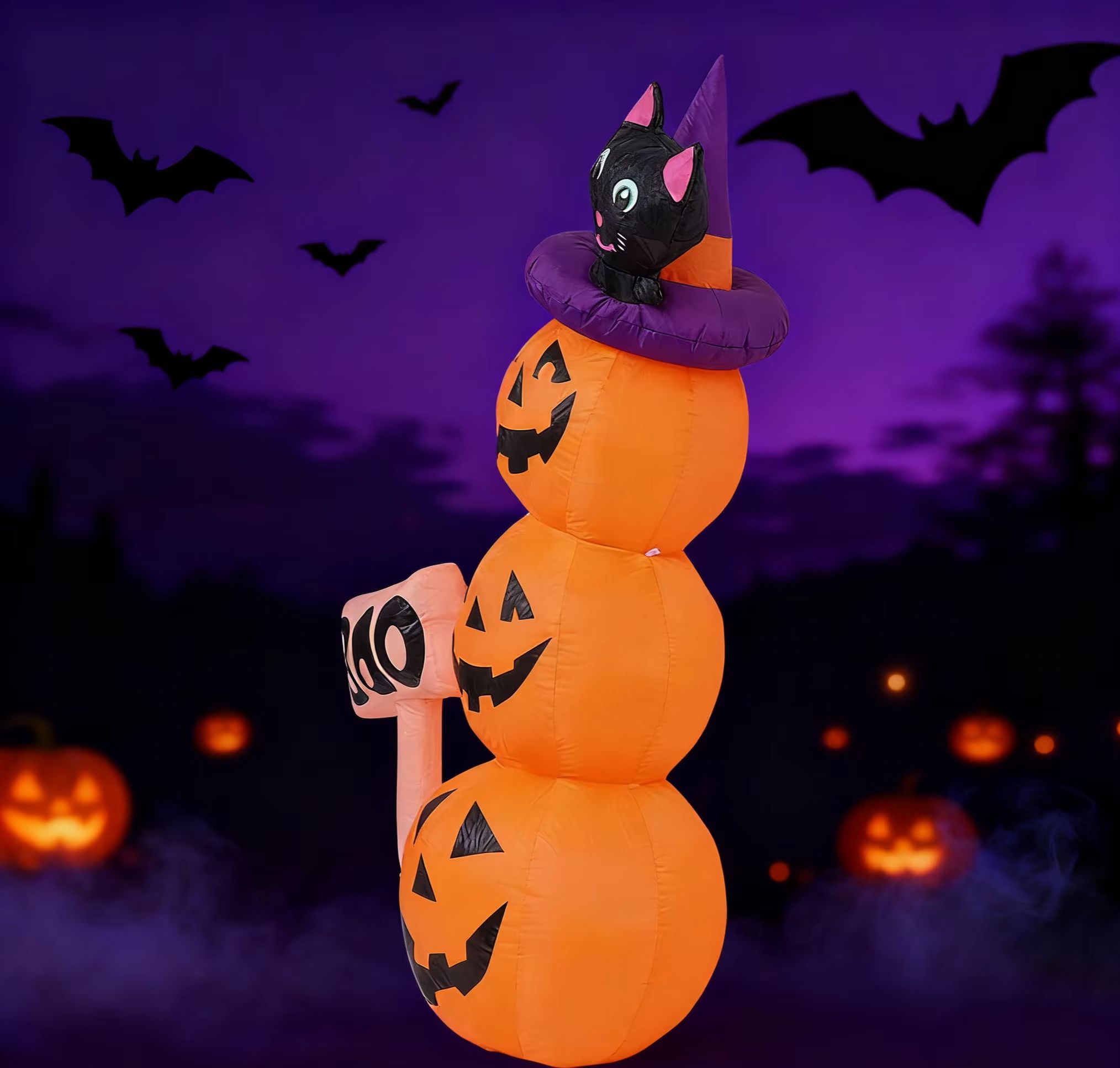5.2ft / 1.6m Halloween Inflata - đánh giá và giá Halloween Pumpkin Decor Led