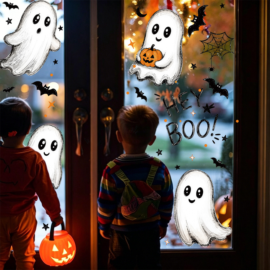 3pcs Halloween Window Decals S - đánh giá và giá Spider Web Halloween Decoration