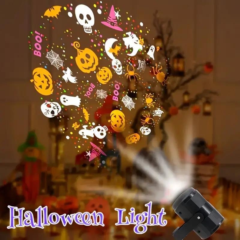 Halloween LED Projector Light  - đánh giá và giá Halloween Pumpkin Decor Led