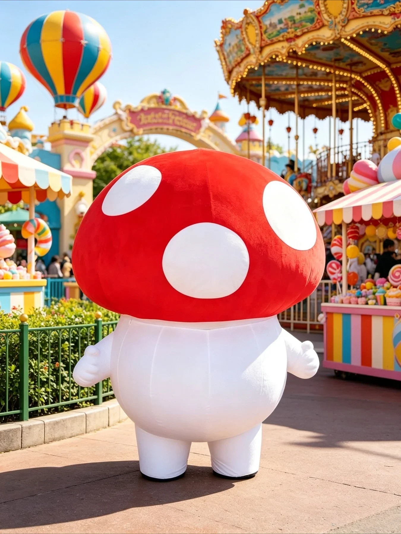 Cute Mushroom Inflatable Masco - đánh giá và giá Halloween Costume Adult