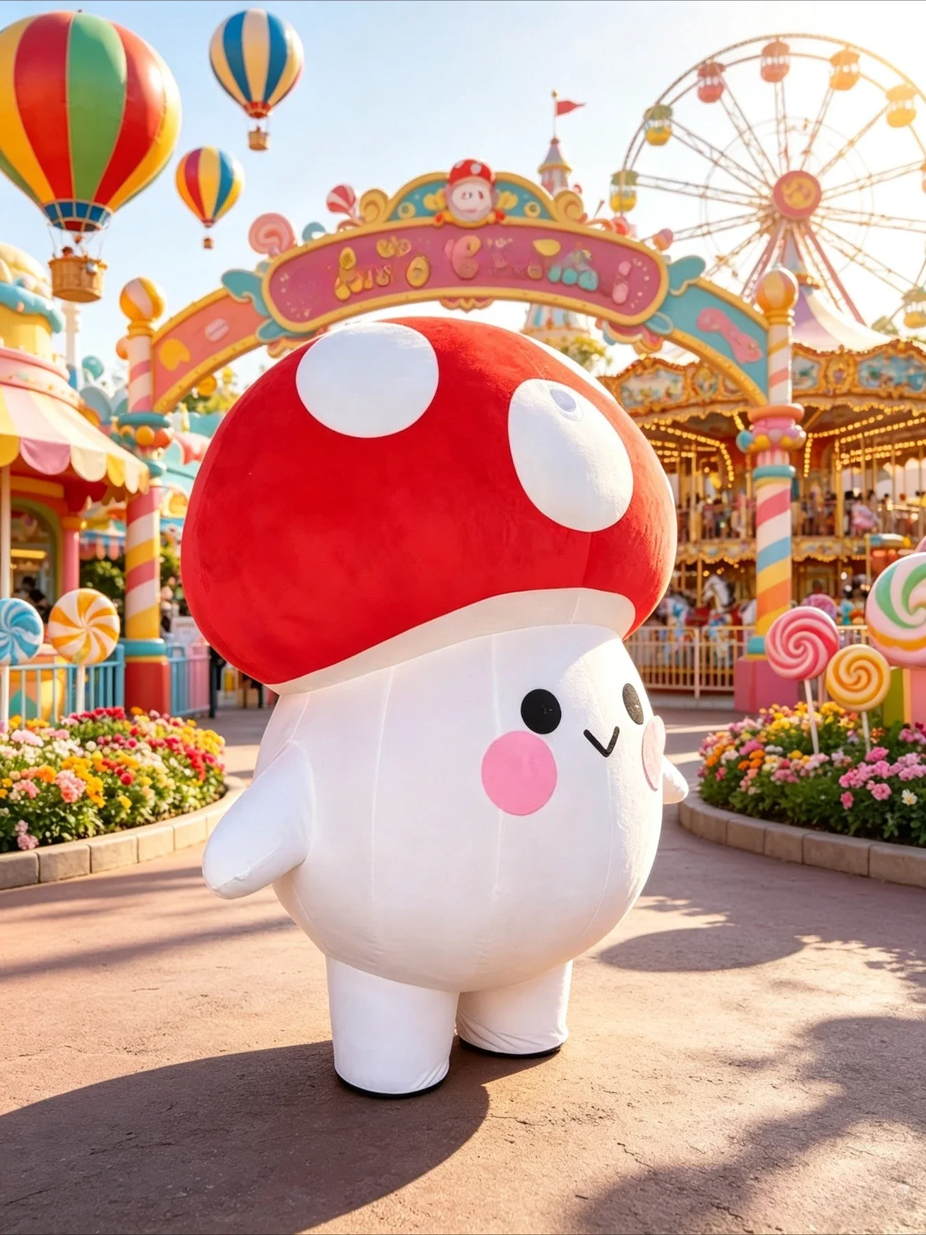 Cute Mushroom Inflatable Masco - đánh giá và giá Halloween Costume Adult