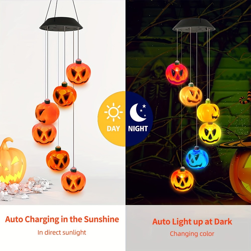 Solar-Powered Halloween Pumpki - đánh giá và giá Halloween Pumpkin Decor Led