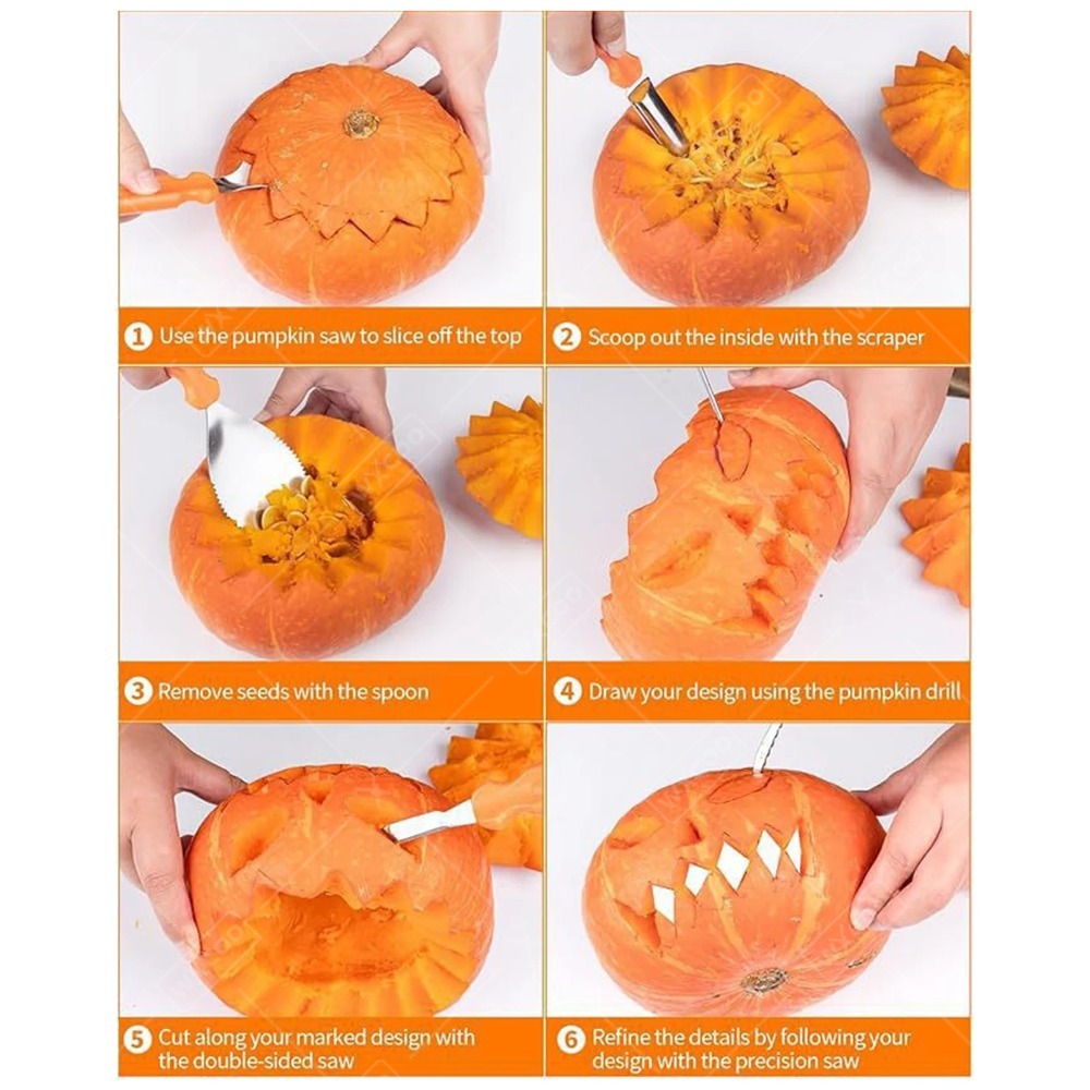 Halloween  Pumpkin  Carving  C - đánh giá và giá Pumpkin Lantern Halloween