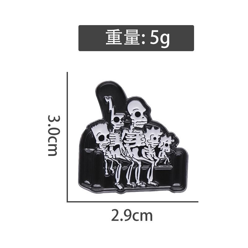 New Cartoon Anime Figure Brooc - đánh giá và giá Halloween Skeleton Decoration