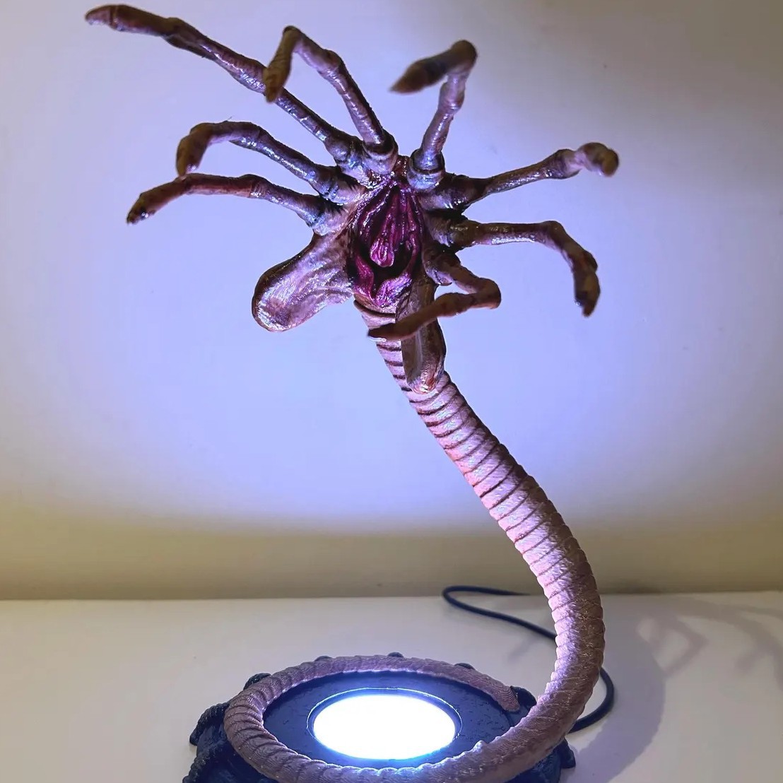 Alien Facehugger Lamp Nightlig - đánh giá và giá Halloween Pumpkin Decor Led