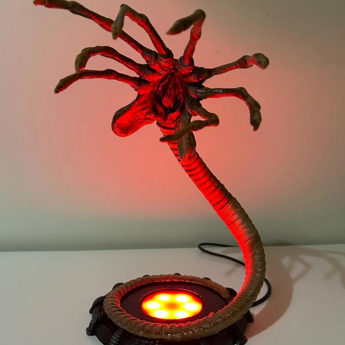 Alien Facehugger Lamp Nightlig - đánh giá và giá Halloween Pumpkin Decor Led