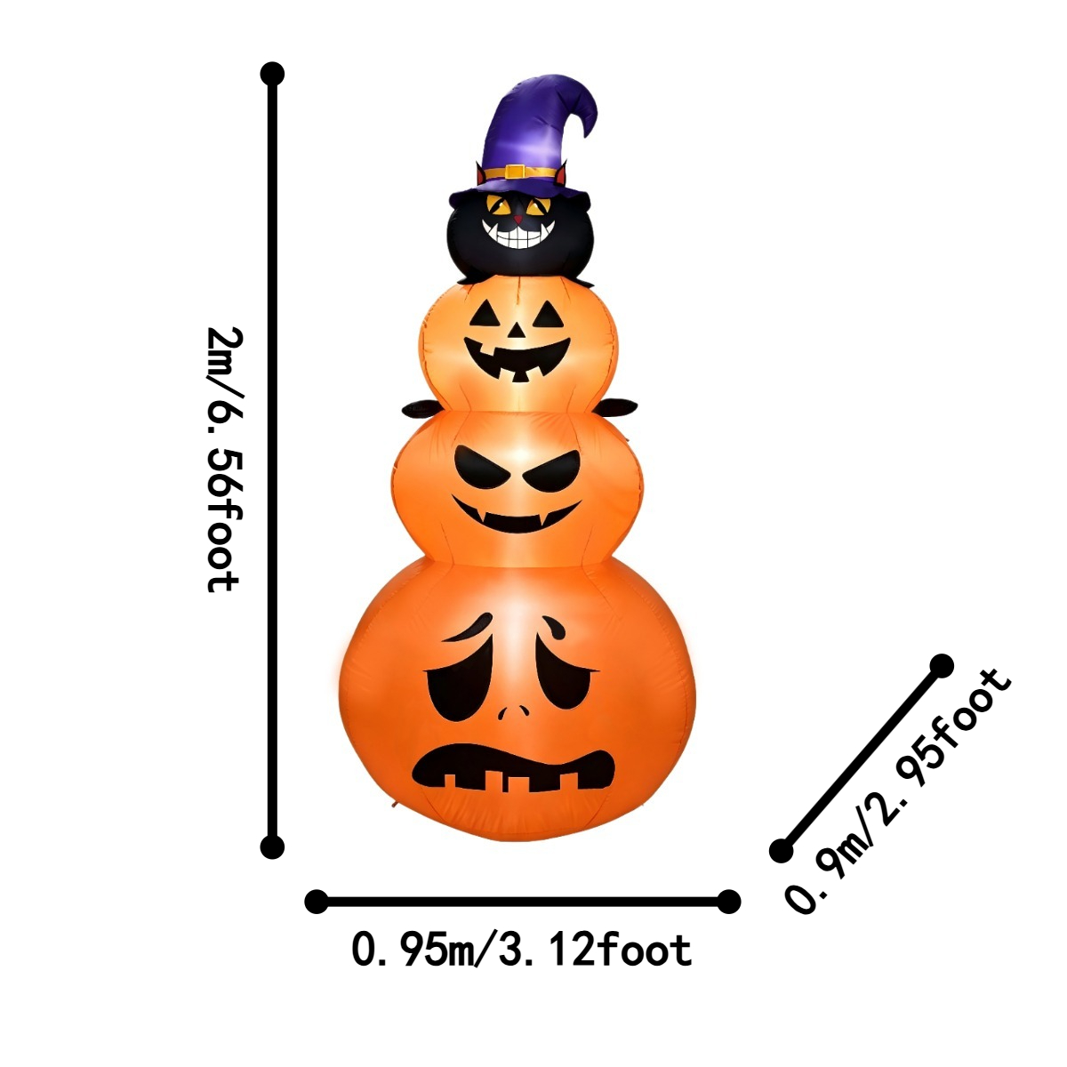 Outdoor Holiday Decorations Ha - đánh giá và giá Halloween Pumpkin Decor Led