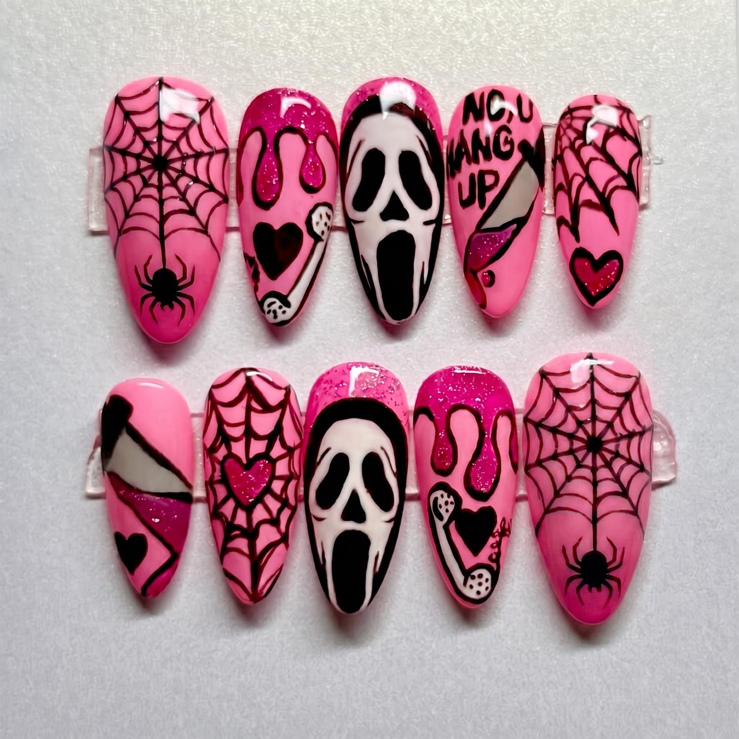 Halloween Press on Nails Hallo - đánh giá và giá Spider Web Halloween Decoration