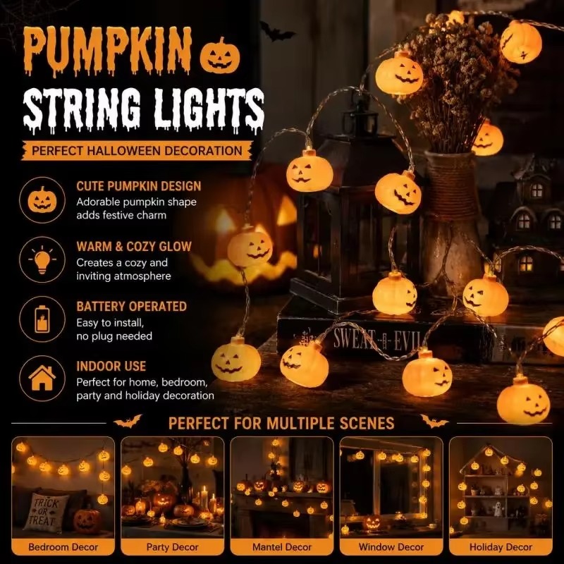 Halloween Pumpkin LED Light St - đánh giá và giá Halloween Pumpkin Decor Led