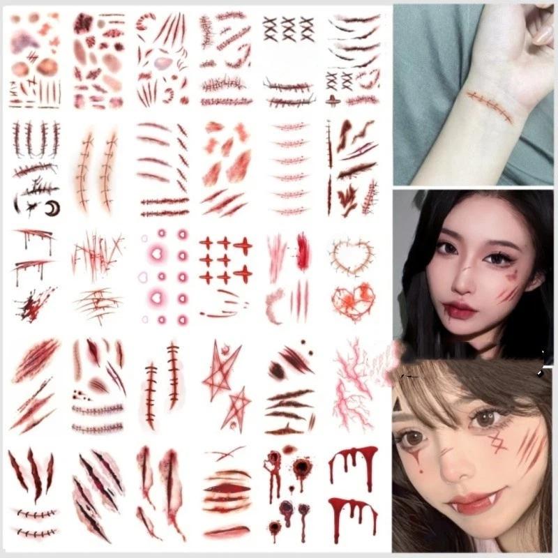 30pcs Halloween Tattoo Sticker - đánh giá và giá Spider Web Halloween Decoration