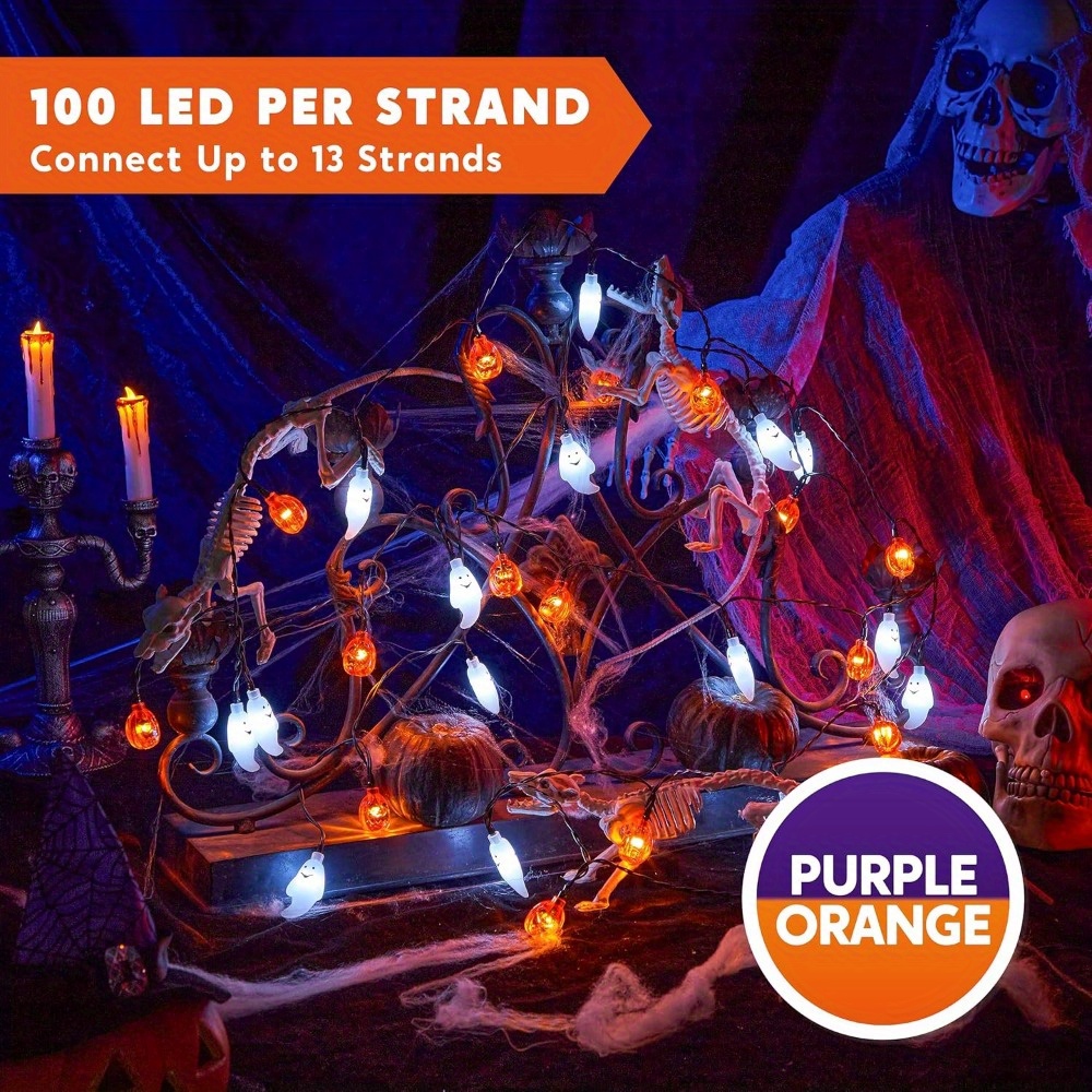 19.7FT 30pcs LED Battery Opera - đánh giá và giá Halloween Led String Lights Orange