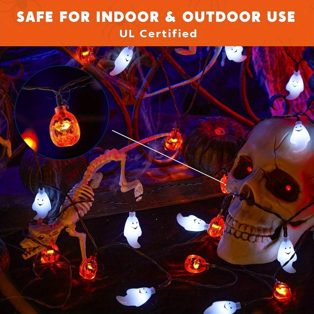19.7FT 30pcs LED Battery Opera - đánh giá và giá Halloween Led String Lights Orange