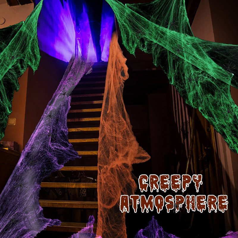 Halloween Decoration White Spi - đánh giá và giá Spider Web Halloween Decoration
