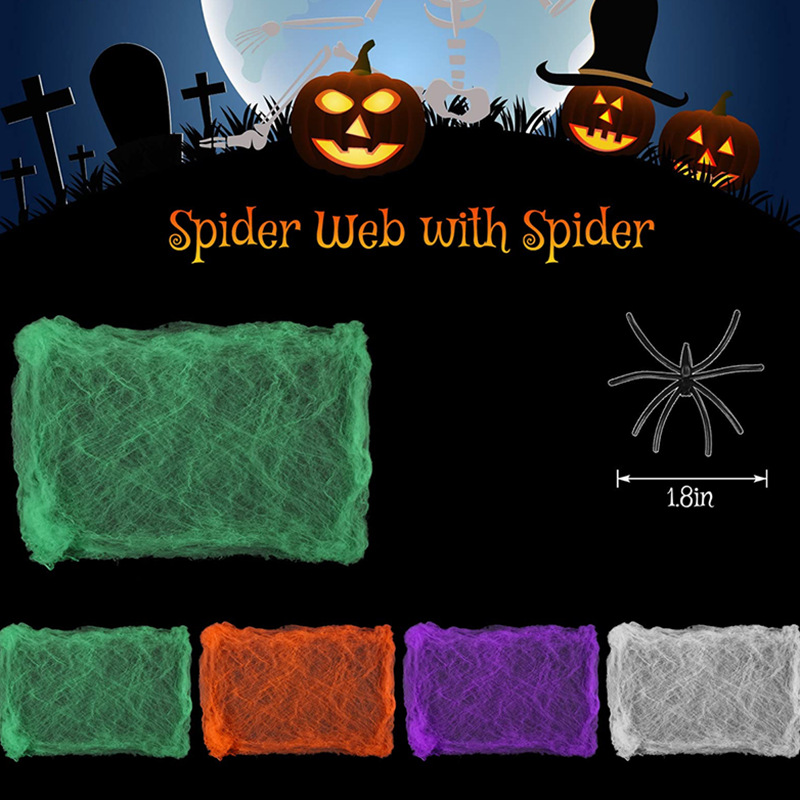 Halloween Decoration White Spi - đánh giá và giá Spider Web Halloween Decoration
