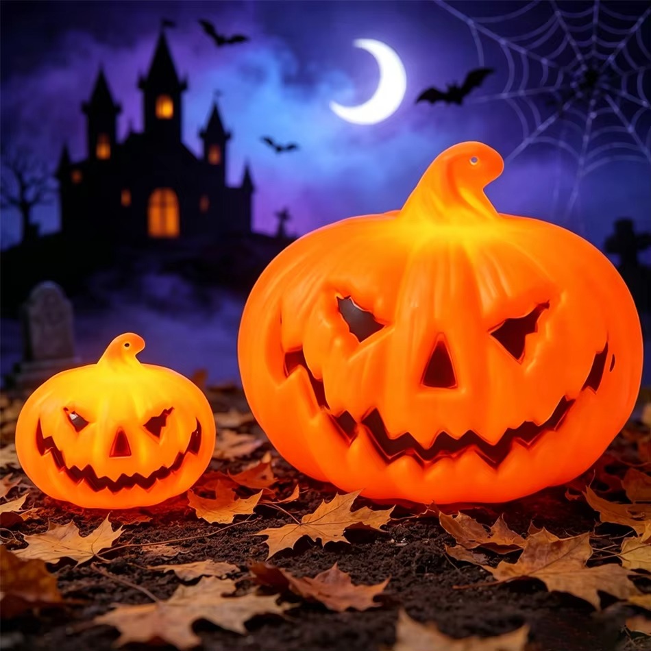 LED Pumpkin Lamp Warm Light Ja - đánh giá và giá Halloween Pumpkin Decor Led