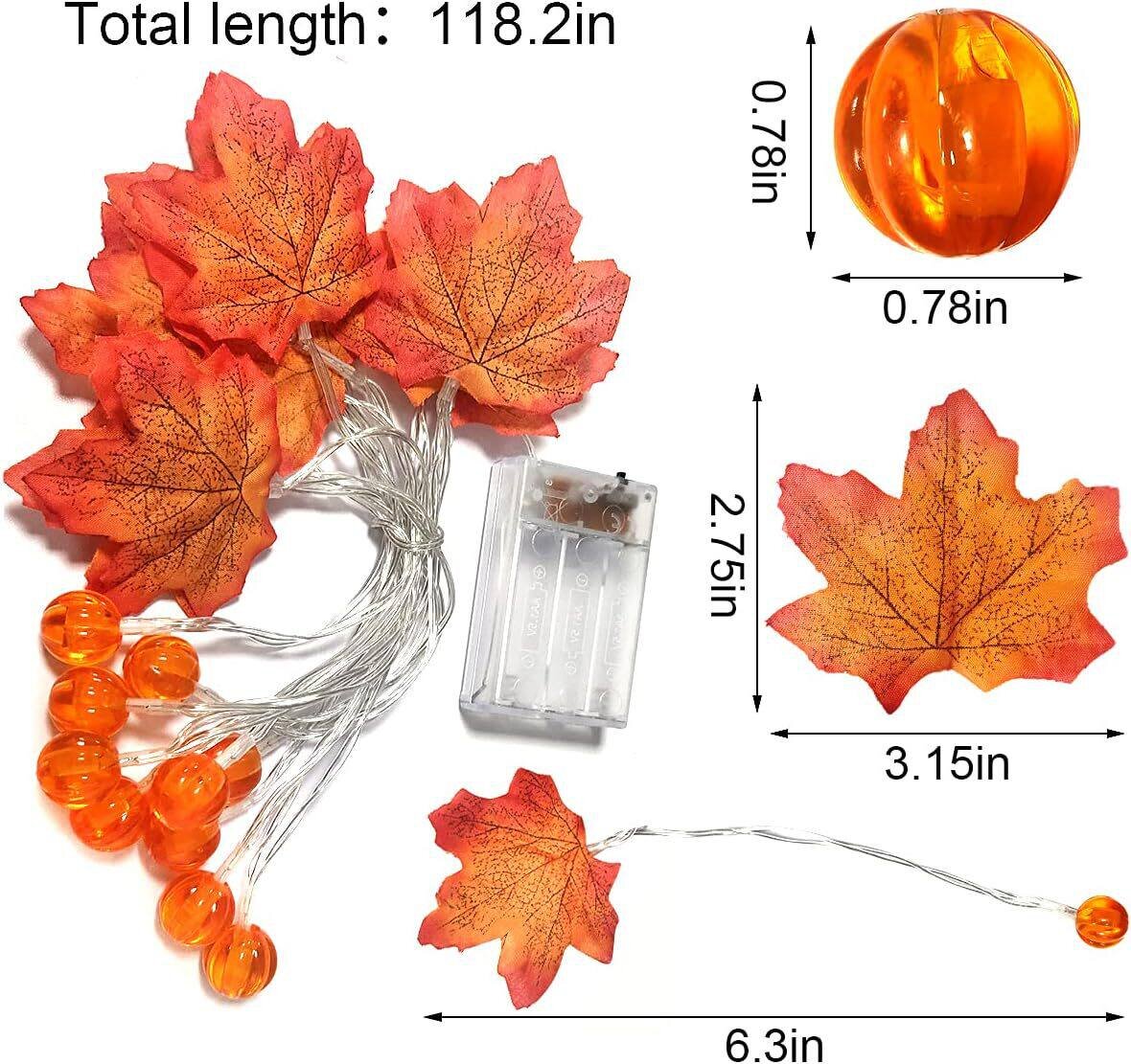 59/118in Halloween Pumpkin Map - đánh giá và giá Halloween Led String Lights Orange